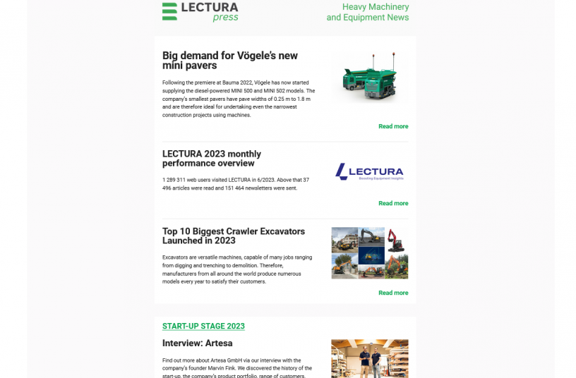 LECTURA Newsletter<br>IMAGE SOURCE: LECTURA GmbH