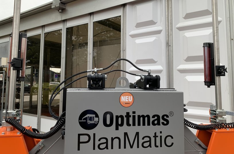 Das Optimas ALV hält den Längsneigungswinkel des Planmatic automatisch.<br>BILDQUELLE: Optimas GmbH
