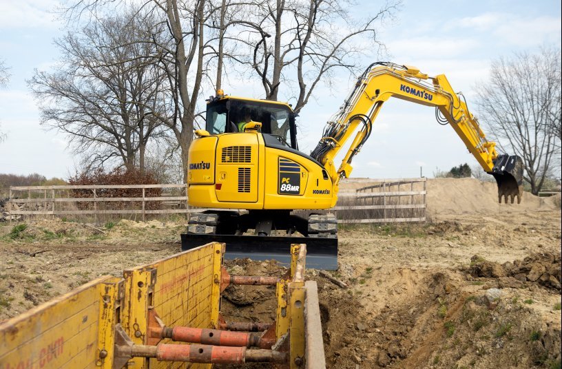 Komatsu Europe PC88MR-11 Midi Excavator<br>IMAGE SOURCE: Komatsu Germany GmbH