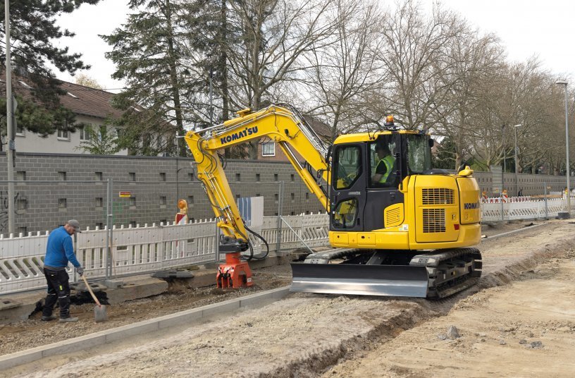 Komatsu Europe PC88MR-11 Midi Excavator<br>IMAGE SOURCE: Komatsu Germany GmbH