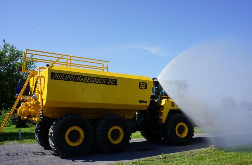 Philippi-Hagenbuch chief growth officer Josh Swank will present an educational seminar at CONEXPO/CON-AGG about the important role water trucks play in minimizing dust on haul roads and stockpiles to keep dust levels below MSHA and EPA thresholds.<br>IMAGE SOURCE: Philippi-Hagenbuch Inc.
