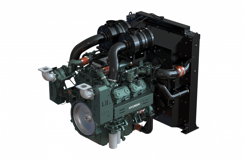 DX15 New Generator engine<br>IMAGE SOURCE: DEVELON, HD Hyundai Infracore Europe s.r.o.