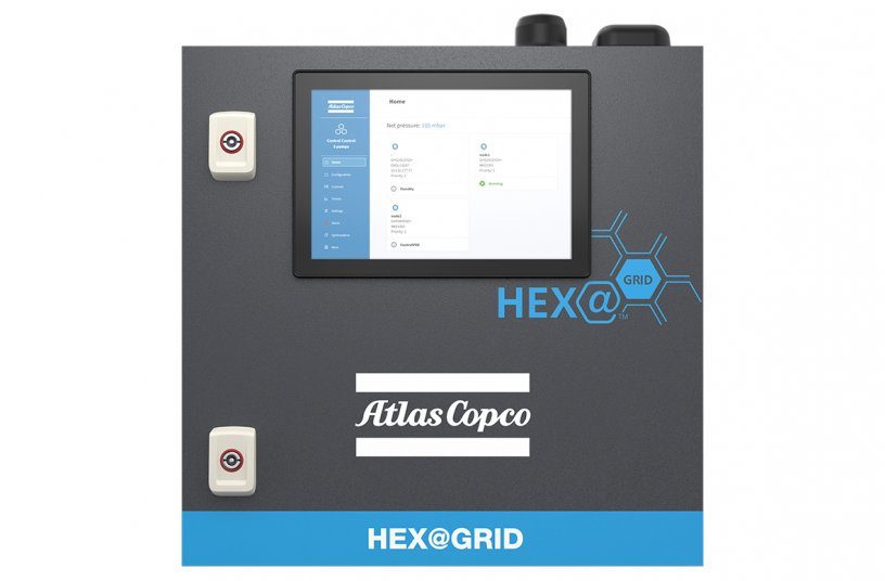HEX@GRID - the innovative control platform for industrial vacuum users.<br>IMAGE SOURCE: Atlas Copco Vacuum Technique