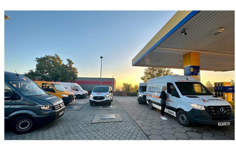 The morning departure from Dresden<br>IMAGE SOURCE: The Plant and Hire Aid Alliance