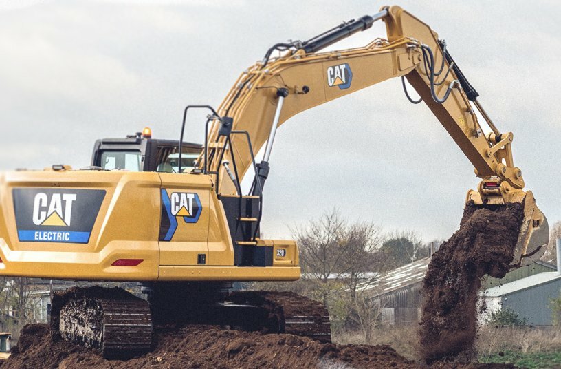 Der neue Cat Kettenbagger 320 Electric bietet in Sachen Assistenzsysteme und Kabine die bewährten Merkmale<br>BILDQUELLE: Zeppelin