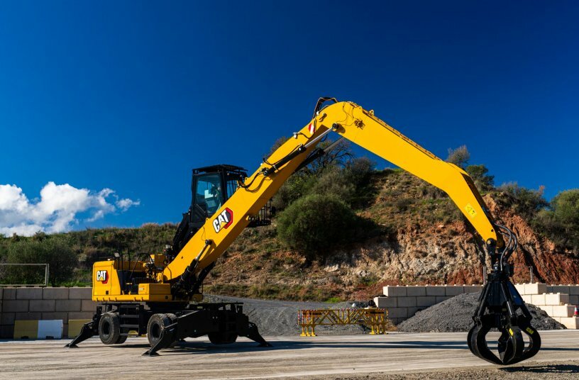 Bewegt sich in der Klasse von 32 bis 36 Tonnen: der neue Cat MH3032.<br>BILDQUELLE: Caterpillar