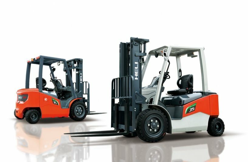 Die modernen E-Frontstapler der G2-Serie decken den Traglastbereich von 1,5 bis 10 t ab, hier der 5-Tonner mit LION-Batterie.<br>BILDQUELLE: Heli Europe Headquarter GmbH