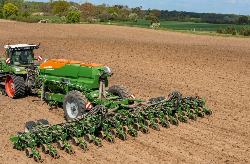 The new Precea-TCC trailed precision air seeder sets the standards in precision, output and intuitive controls.<br>IMAGE SOURCE: AMAZONEN-WERKE H. DREYER SE & Co. KG