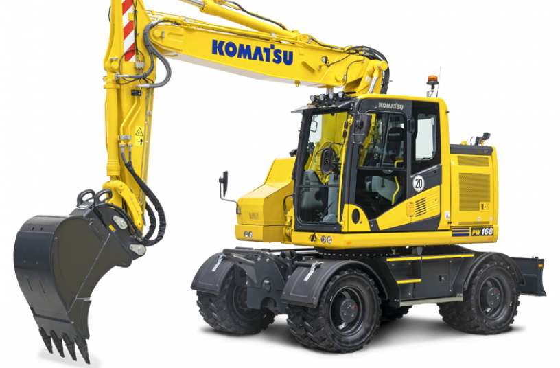 Komatsu PW168-11<br>IMAGE SOURCE: Schlüter Baumaschinen