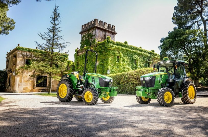 John Deere stellt die neue 5EN-Traktorserie vor: Kompakte Leistung für Spezialkulturen<br>BILDQUELLE: John Deere Walldorf GmbH & Co. KG