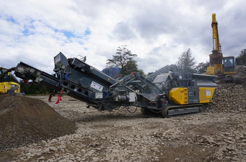 RM 100GO! + MS River gravel Chile <br> Bildquelle: RUBBLE MASTER HMH GmbH