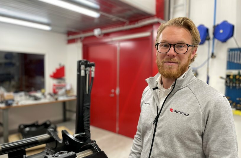 Hampus Jonsson leitet bei Rototilt den Geschäftsbereich QuickChange übernimmt auch die neugegründeten Vertriebsteams in Finnland, Frankreich und Norwegen.<br>BILDQUELLE: Rototilt