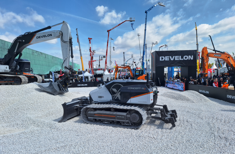 DEVELON showcased autonomous machines at INTERMAT 2024<br>IMAGE SOURCE: LECTURA GmbH