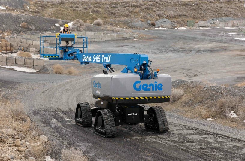 Genie S-65 TraX boom lift<br>IMAGE SOURCE: Terex Corporation; Terex, Genie