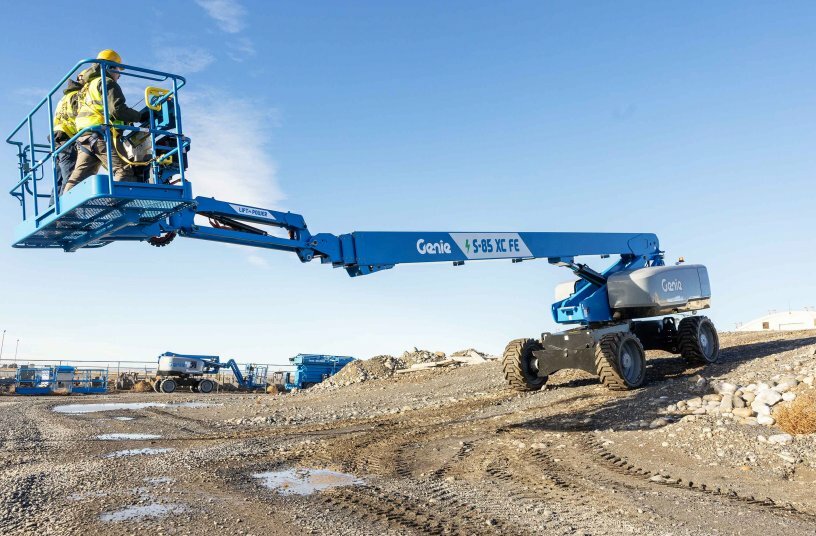 Genie S-85 XC FE boom lift<br>IMAGE SOURCE: Genie; Terex Corporation