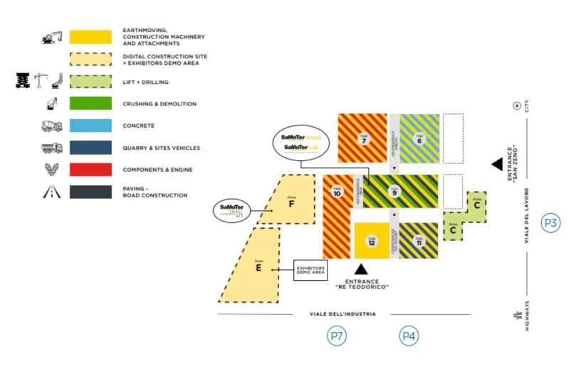 SaMoTer 2026 floor plan<br>IMAGE SOURCE: SaMoTer, Veronafiere