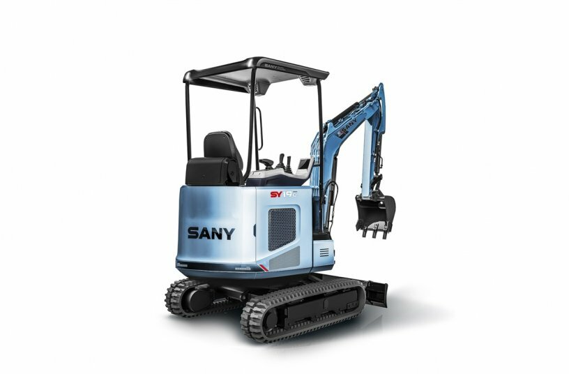 Der erste elektrische Minibagger von SANY SY19e<br>BILDQUELLE: SANY Europe GmbH