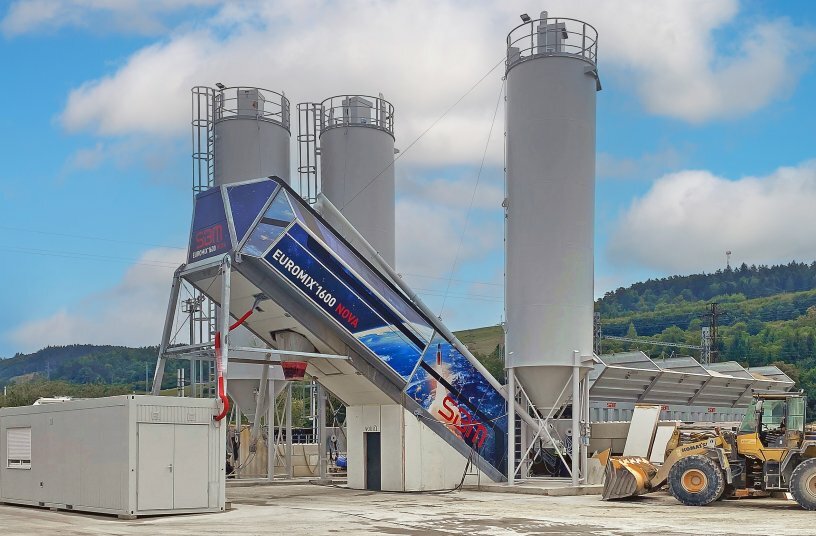 The EUROMIX 1600 NOVA (80 m³/h) has also been optimised for operating comfort and maintenance accessibility.<br>IMAGE SOURCE: SBM Mineral Processing GmbH