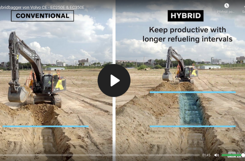  Neue Hybridbagger von Volvo CE - EC250E & EC350E <br>Image source: Video Quelle: Volvo Construction Equipment. In YouTube [online]