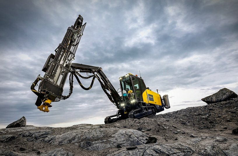 Epiroc SmartRocT40 drilling rig<br>IMAGE SOURCE: Epiroc