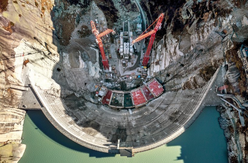 The Spitallamm Dam construction showcases how Doka is harnessing digital services and legacy knowledge to help customers improve efficiency and safety.<br>IMAGE SOURCE: Doka