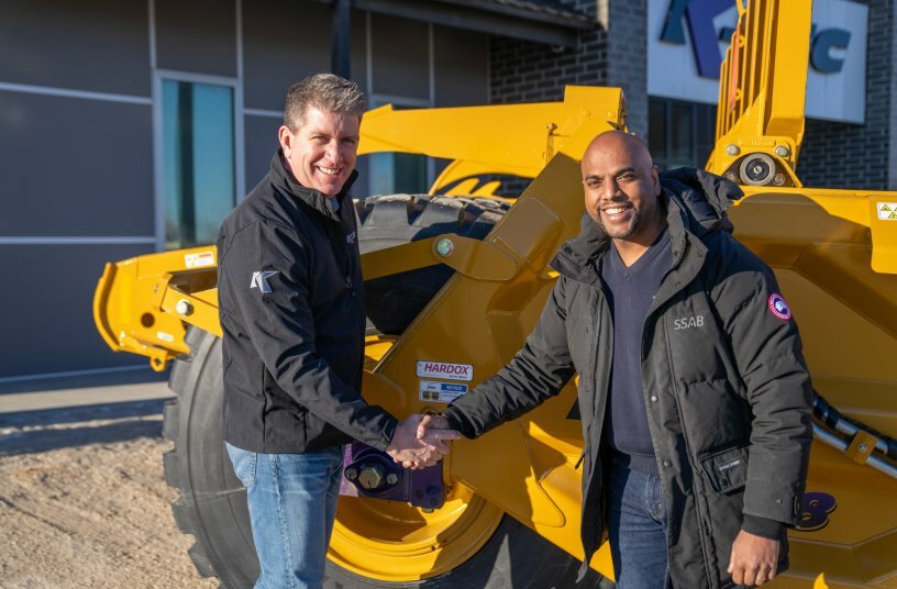 K-Tec is first to build sustainable earthmoving equipment with fossil-free steel in collaboration with SSAB<br>IMAGE SOURCE: K-Tec