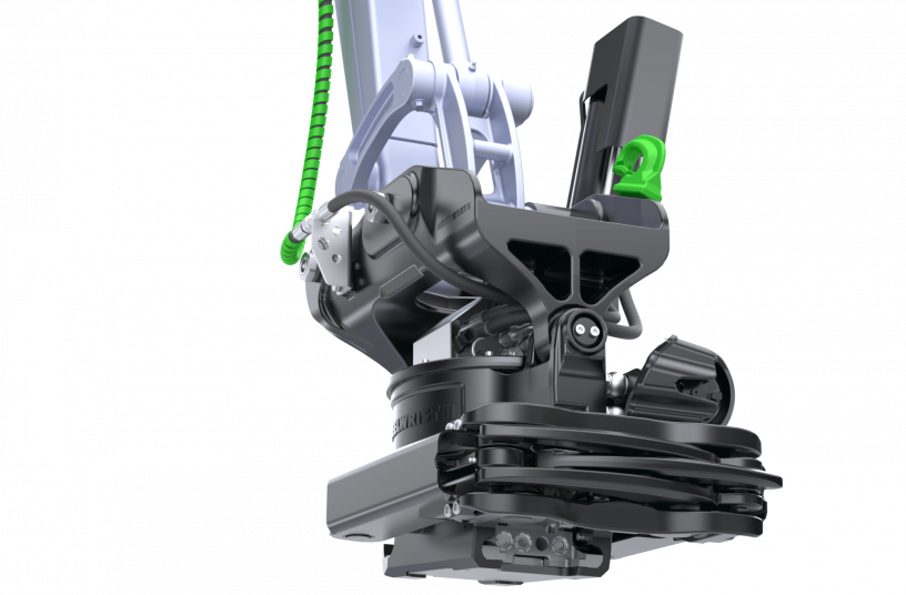 Steelwrist X07 tiltrotator with SQ40 interface<br>BILDQUELLE: Steelwrist AB