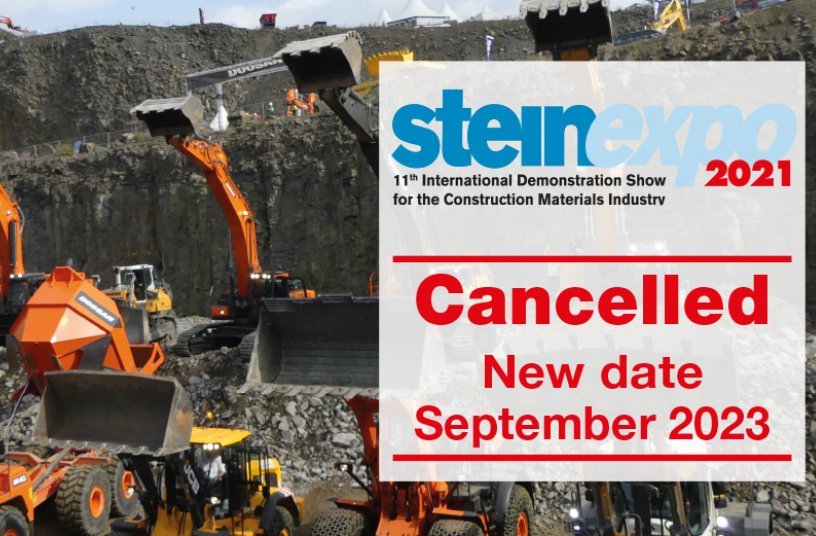 The measures surrounding the pandemic do not allow the trade fair to be held this year. The 11th International Demonstration Trade Fair for the Raw Materials and Building Materials Industry must therefore be cancelled for 2021 due to the unpredictable developments. Thus, the 11th steinexpo will not take place until September 2023 at the MHI quarry in Nieder-Ofleiden, Hesse. <br> Image source: GEOPLAN GmbH