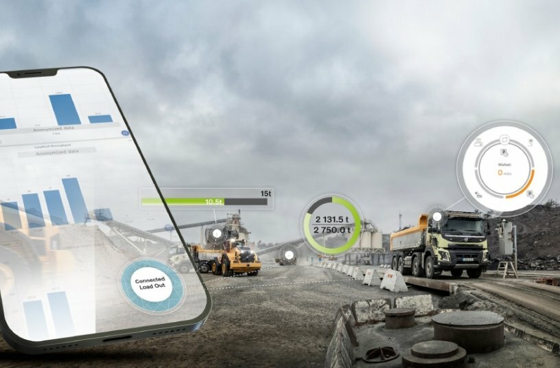 Volvo Connected Load Out<br>BILDQUELLE: Volvo Construction Equipment