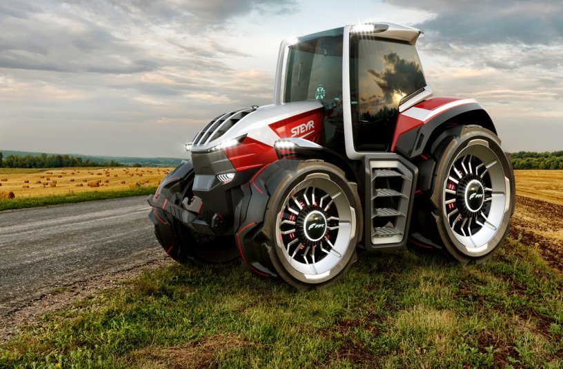 STEYR Konzept Tractor won a 2020 Good Design® Award <br> Image source: CNH Industrial N.V.; STEYR