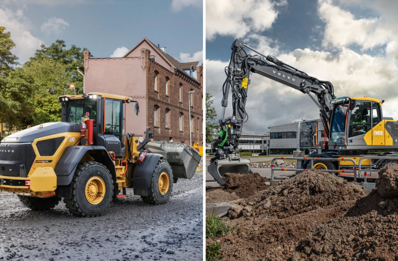 Volvo L90 / Volvo EWR150<br>BILDQUELLE: Swecon Baumaschinen GmbH