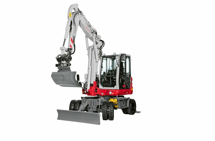 Mobilbagger TB370W mit Tiltrotator<br>BILDQUELLE: Wilhelm Schäfer GmbH