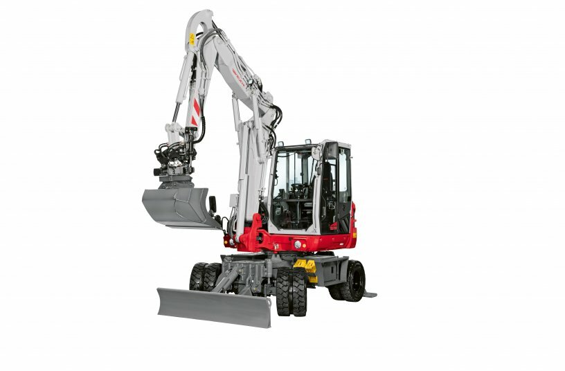 Mobile excavator TB370W with tiltrotator<br>IMAGE SOURCE: Wilhelm Schäfer GmbH