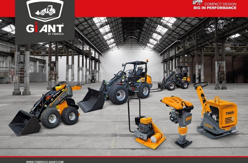Overview GIANT machines and SAMAC compaction machines. <br> Image source: TOBROCO-GIANT