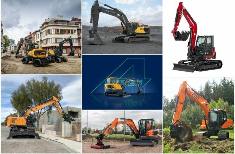 Top 10 Biggest Crawler Excavators Launched in 2023<br>IMAGE SOURCE: DEVELON; HD Hyundai Construction Equipment; Yanmar CE; HD Hyundai Construction Equipment; CASE Construction Equipment; Volvo Construction Equipment