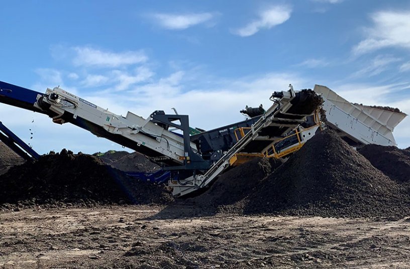 TRS 550 soil repurpose in Australia<br>IMAGE SOURCE: Terex Ecotec