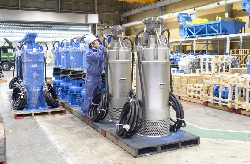 Pumpenbau in Japan: Derzeit erhöht der Hersteller seine Fertigungstiefe. Für Motoren wird eigens ein neues Werk errichtet <br>BILDQUELLE: Tsurumi