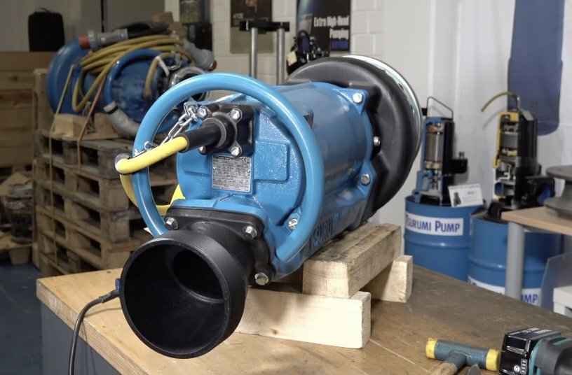 A powerful KTZ pump is being prepared for use at the manufacturer Tsurumi<br>IMAGE SOURCE: Tsurumi