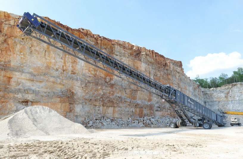 ProStack Strengthens North American Offering With 150ft Conveyor<br>IMAGE SOURCE: ProStack, Terex MP