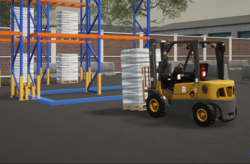 CM Labs upgrades Forklift Simulator Training Pack for Ports and Construction<br>IMAGE SOURCE: CM Labs Simulations Inc.