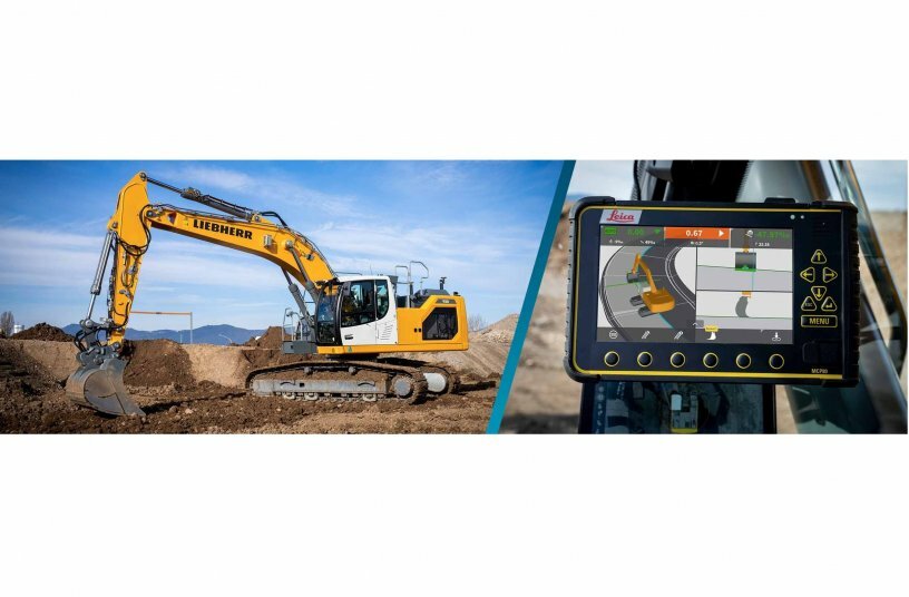 Leica Geosystems' semi-automatic machine control system is now available for selected Liebherr Generation 8 crawler excavators.<br>IMAGE SOURCE: Leica Geosystems AG
