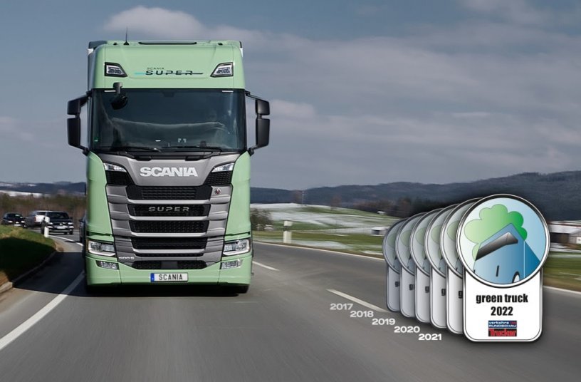 Scania holt mit dem neuen Super Antriebsstrang den sechsten Green Truck Award Sieg.<br>BILDQUELLE: Scania Deutschland Österreich