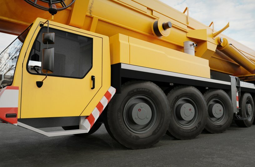 Der MICHELIN X-CRANE 2 wurde für besondere Anforderungen von Kränen entwickelt.<br>BILDQUELLE: Michelin Reifenwerke AG & Co. KGaA