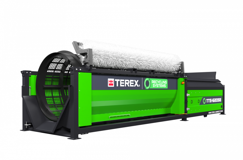 NEW TTS-620SE Static Electric Trommel Screen<br>IMAGE SOURCE: Terex Recycling Systems