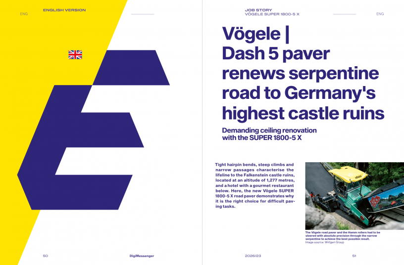 Precision paving on Germany’s steepest roads<br>IMAGE SOURCE: LECTURA