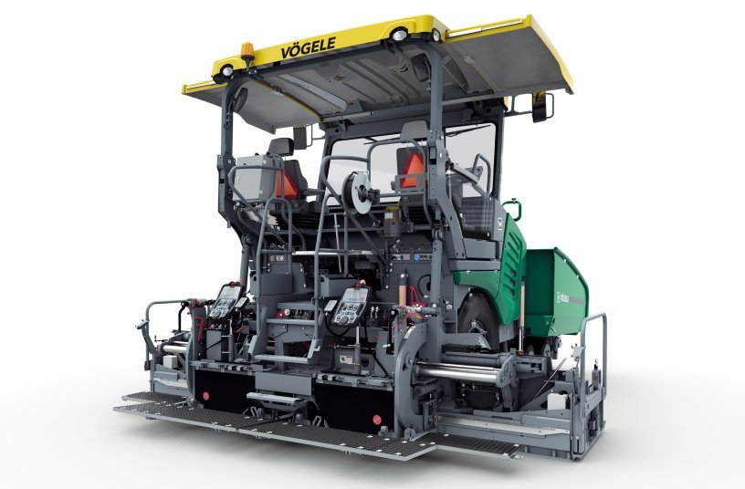 The perfect combination, from a single source: The Vögele SUPER 1703-3i with the VF 500 front-mounted screed, produced at the main plant in Germany.<br>IMAGE SOURCE: WIRTGEN GROUP