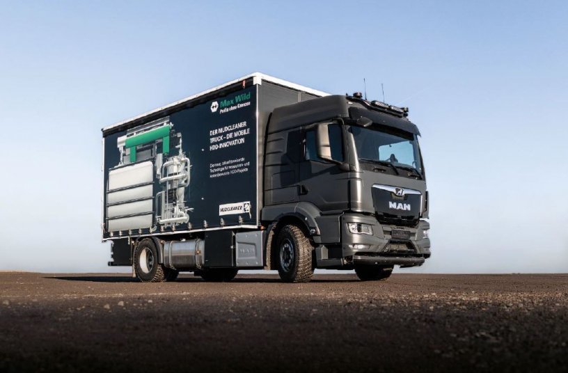 Der Mudcleaner-Truck der Max Wild GmbH ermöglicht ressourcenschonendes mobiles Bohrschlammrecycling.<br>BILDQUELLE: Max Wild GmbH
