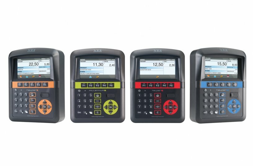 Die On-Board-Wägesysteme von VEI (v.l.n.r.): »HelperX«, »Millennium5«, »HelperM« und »HelperXE«<br>BILDQUELLE: VEI GmbH