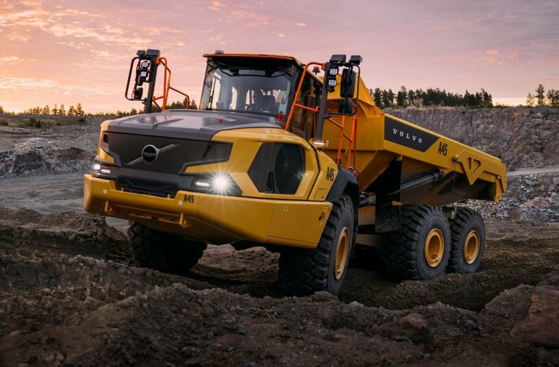 Knickgelenkter Dumper der neuen Generation A45<br>BILDQUELLE: Volvo Construction Equipment