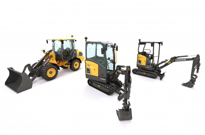 Die neuen elektrischen Baumaschinen sind ab sofort online reservierbar <br> Bildquelle: Volvo Construction Equipment